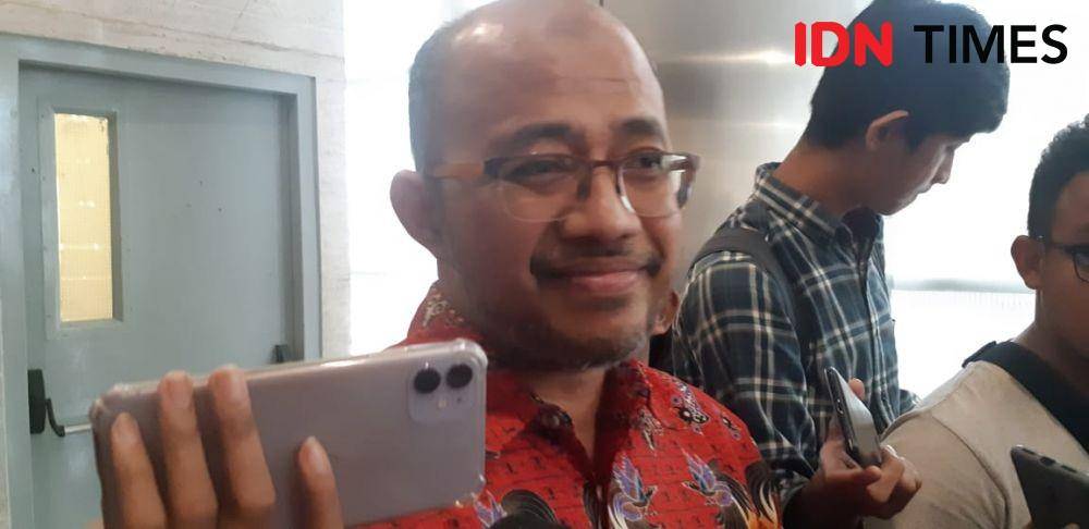 Ketua Terpilih PB IDI terpilih, dr. Moh Adib Khumaidi, SpOT dalam diskusi di kawasan Jakarta Pusat (IDN Times/Margith Juita Damanik)