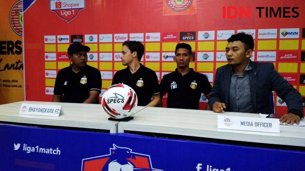 Pelatih dan pemain Bhayangkara FC (IDN Times/Saifullah)