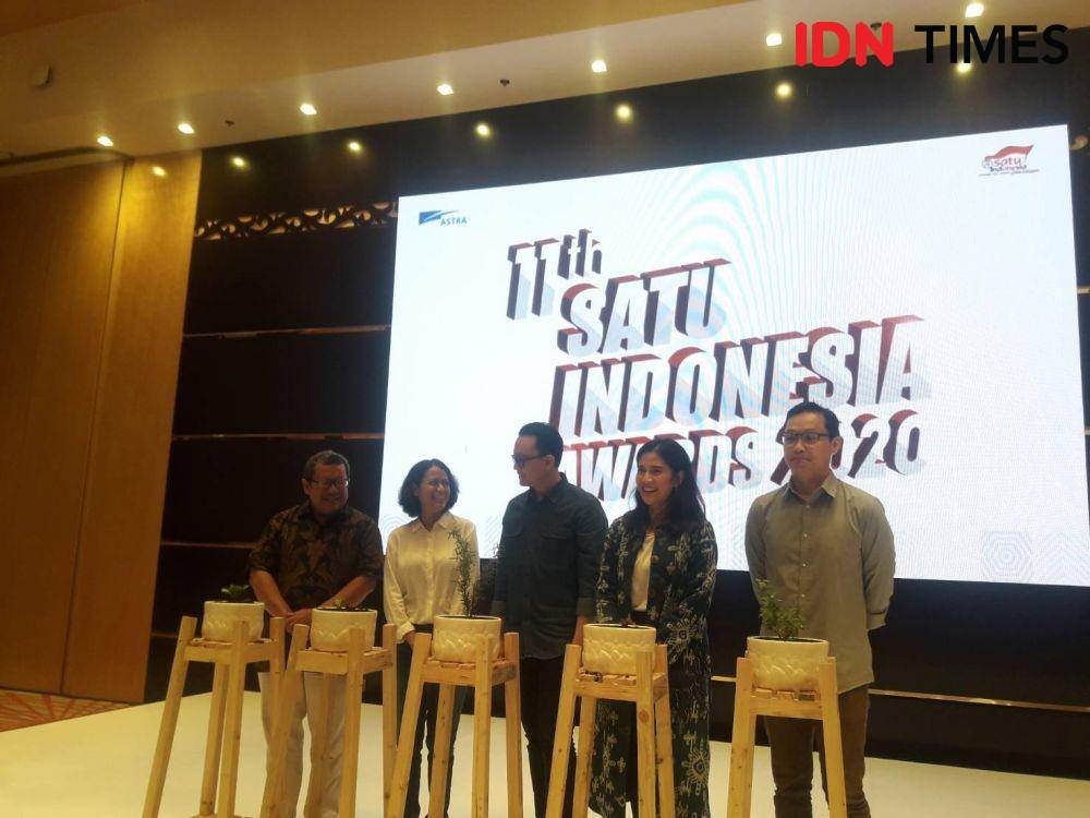 Press Conference SATU Indonesia Awards di Menara ASTRA, Sudirman. 2 Maret. IDN Times/Tyas Hanina