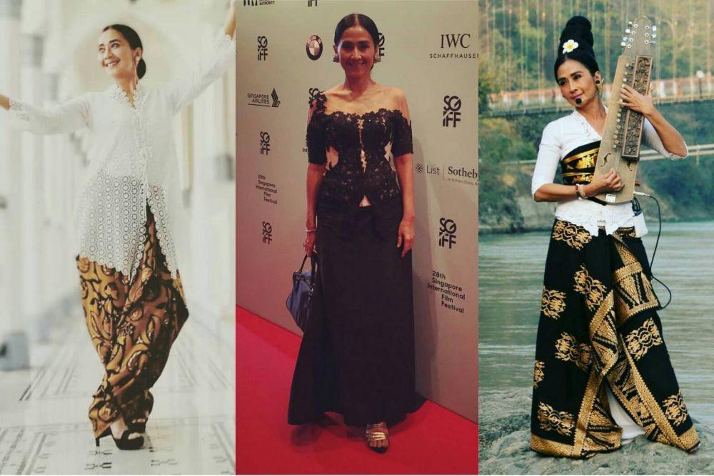 12 Inspirasi Kebaya Simpel "Ibu" Ayu Laksmi yang Bisa Kamu Tiru