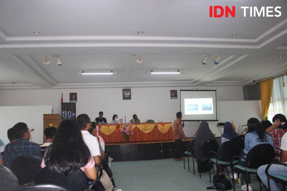 Ketua STPK Matauli, Joko Samiaji saat menjadi Narasumber (Hendra Simanjuntak/IDN Times)