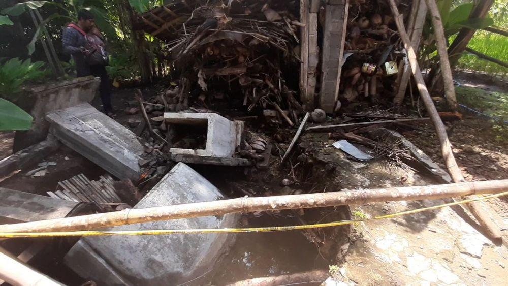Sumur Milik Warga Dusun Kerjo II Gunungkidul Mendadak Amblas