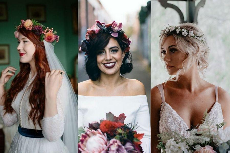 12 Inspirasi Flower Crown untuk Pengantin, Bikin Anggun nan Manis!