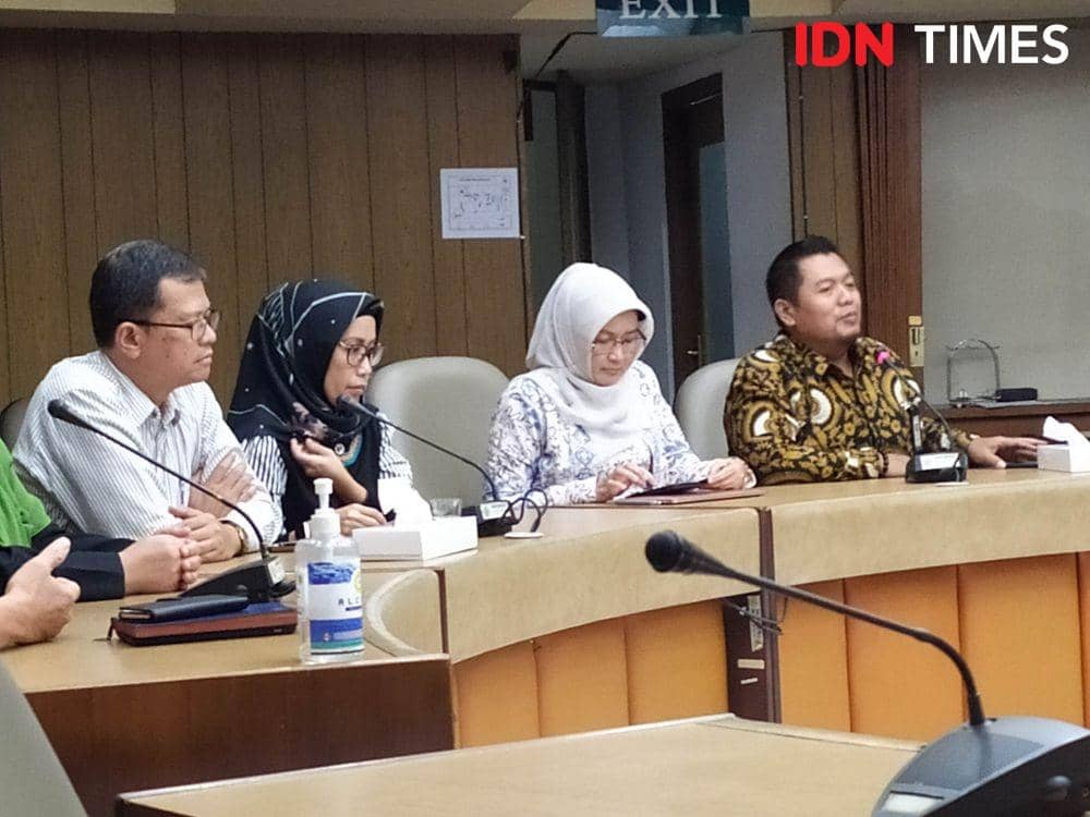 RSUP dr Sardjito saat mengelar jumpa pers di Gedung Admnistrasi Pusat, RSUP dr. Sardjito pada Selasa (3/3). IDN Times/Siti Umaiyah