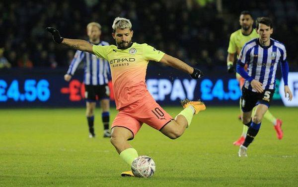Aguero Kembali Cetak Gol, Manchester City Kalahkan Sheffield Wednesday