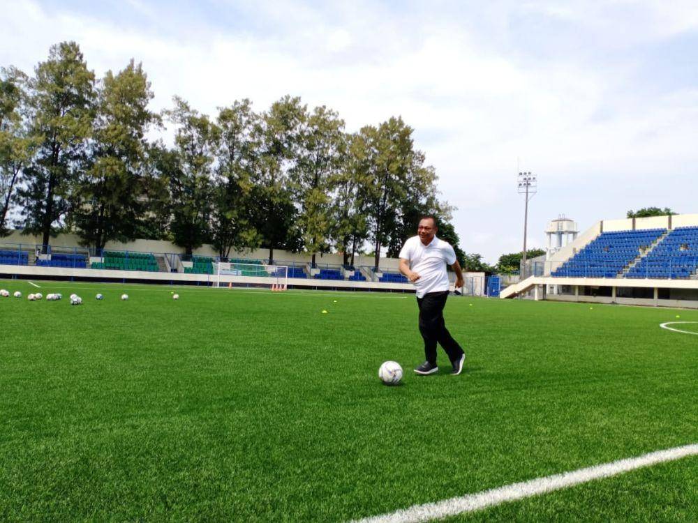 Akhyar saat tinjau Stadion Citarum Semarang