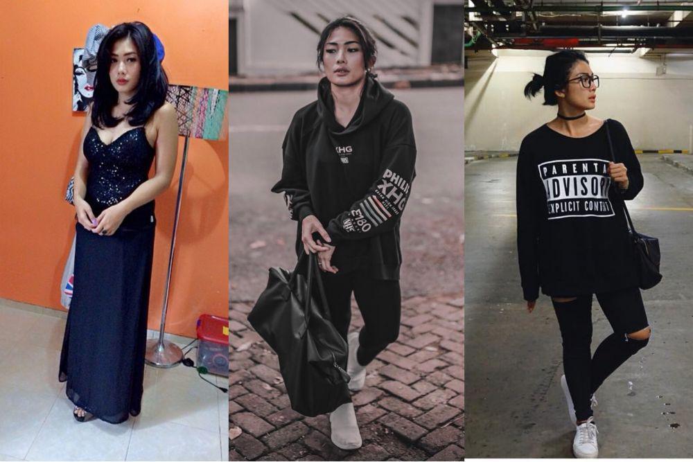 10 Inspirasi OOTD Serba Hitam ala Nabila Putri, Elegan Hingga Edgy!