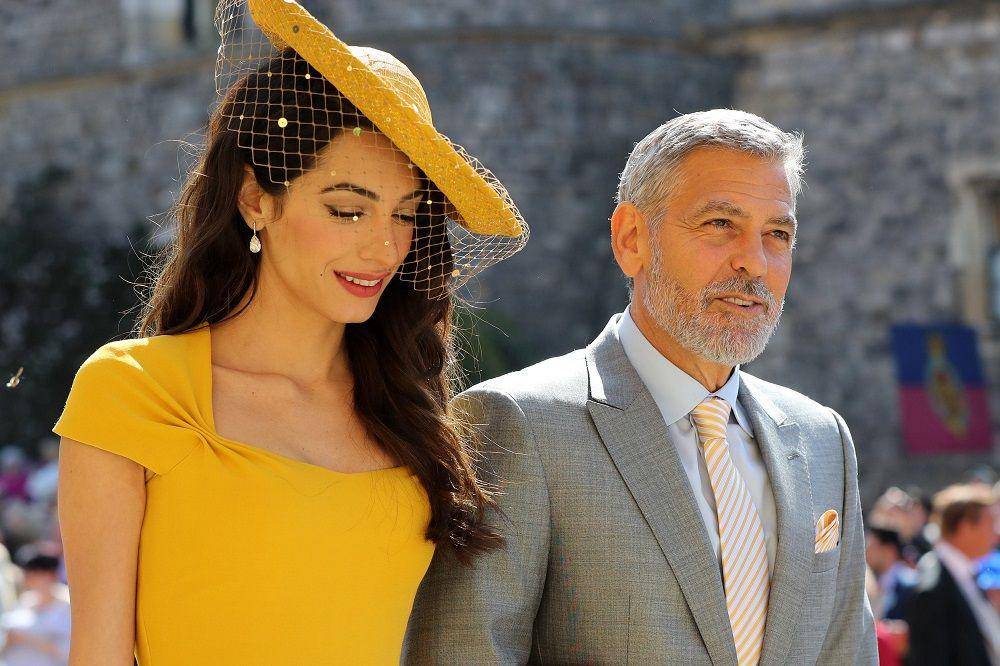 George Clooney dan Amal Alamuddin (ibtimes.com/Gareth Fuller - WPA Pool)