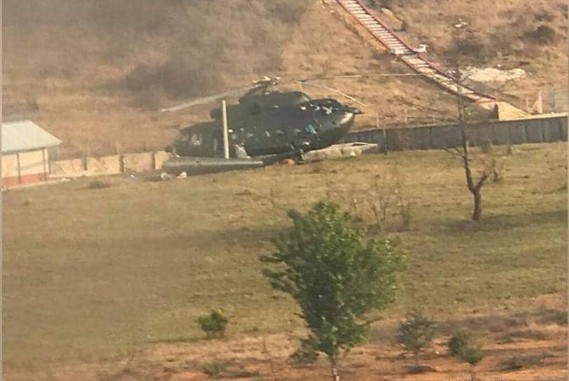 [BREAKING] Helikopter Kapolda Jambi Mendarat Darurat di Kerinci
