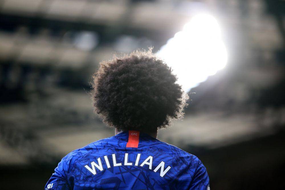 Bintang Chelsea asal Brasil, Willian, dikabarkan tertarik pindah ke Arsenal. Twitter/@optajoe