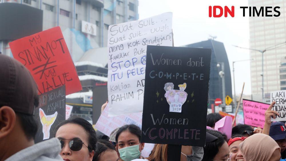 Berani Bersuara, Poster Paling Menarik di Women's March Jakarta 2020