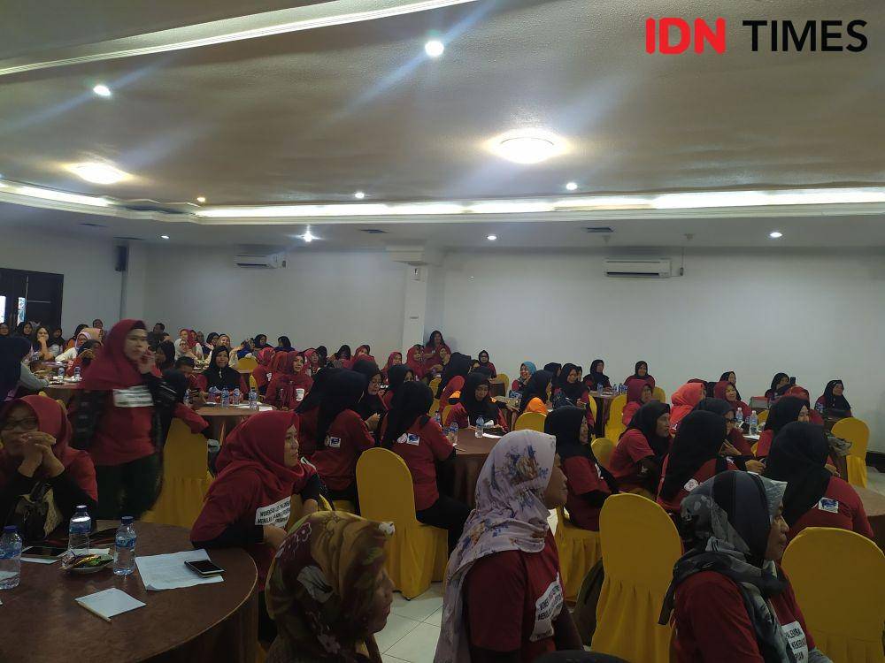Kegiatan peringatan hari perempuan bersama WCC Palembang (IDN Times/Feny Maulia Agustin)