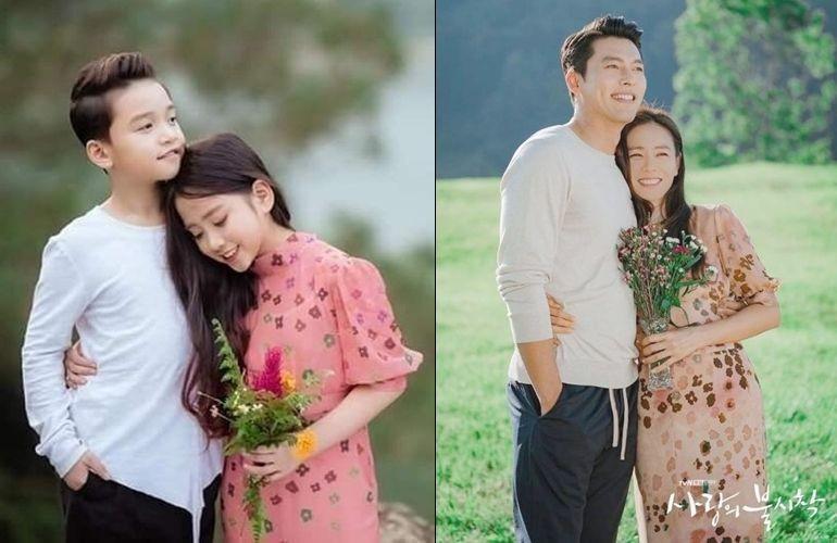 10 Pose Model Cilik Tiru Adegan Romantis Drama Korea, Gemes Banget Sih