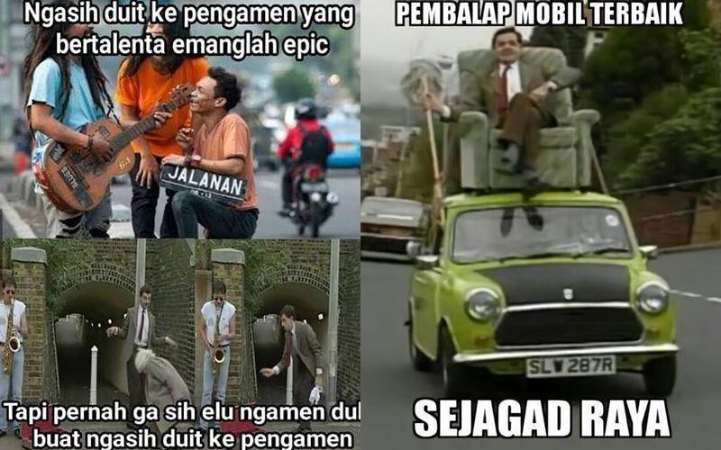 Kocaknya Dobel, 10 Meme dari Adegan Film Mr Bean Ini Mengocok Perut