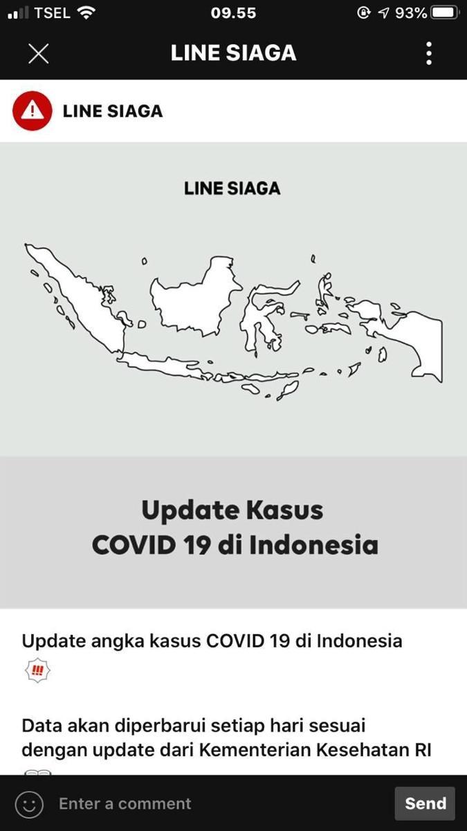 Kamu Bisa Pantau Update Virus Corona di Indonesia Lewat LINE, Lho!