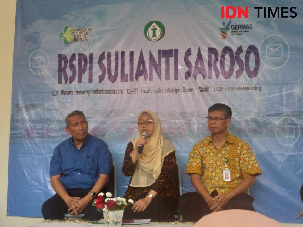 Konferensi pers RSPI Sulianti Saroso Selasa (10/3) (IDN Times/Lia Hutasoit)
