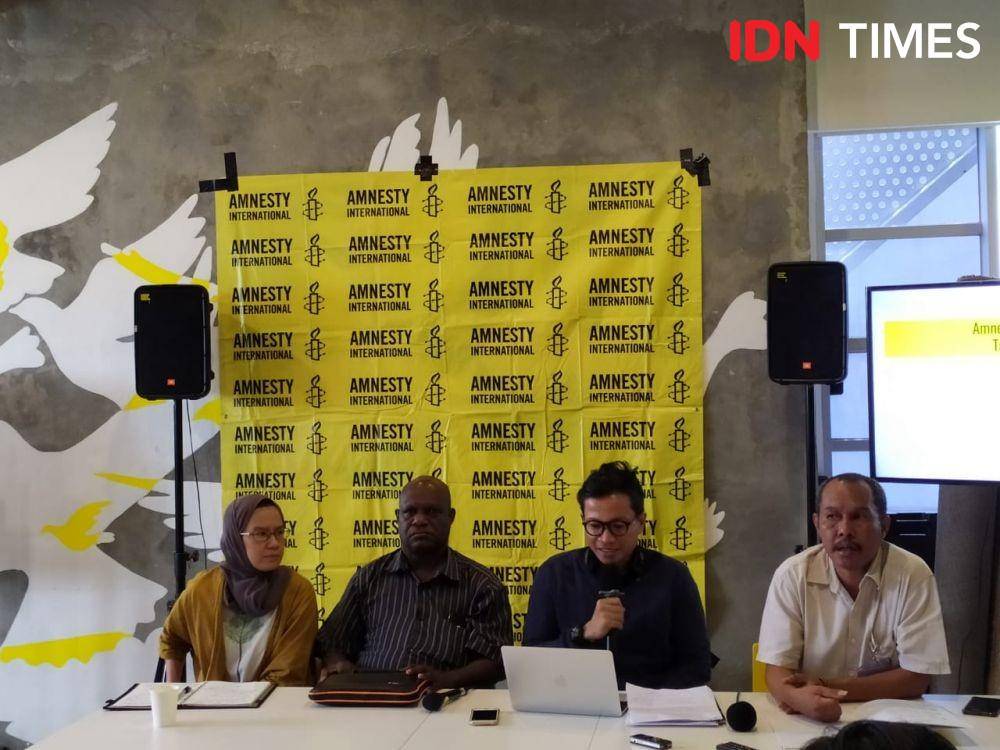 Diskusi Kasus Paniai Berdarah oleh Amnesty International (IDN Times/Aldzah Aditya)