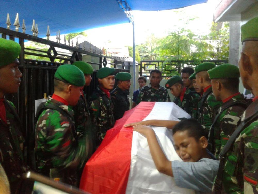 Gugur di Kongo, Jenazah Serma Rama Wahyudi Diterbangkan ke Pekanbaru