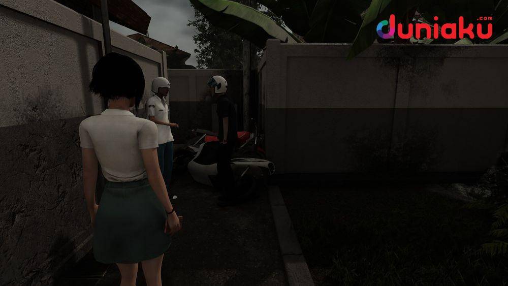 NPC berantem di luar kos Linda. duniaku.com/Adhitya Daniel