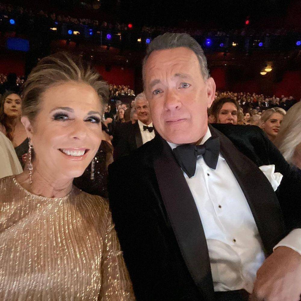 Rita Wilson dan Tom Hanks di acara Oscar. instagram.com/ritawilson