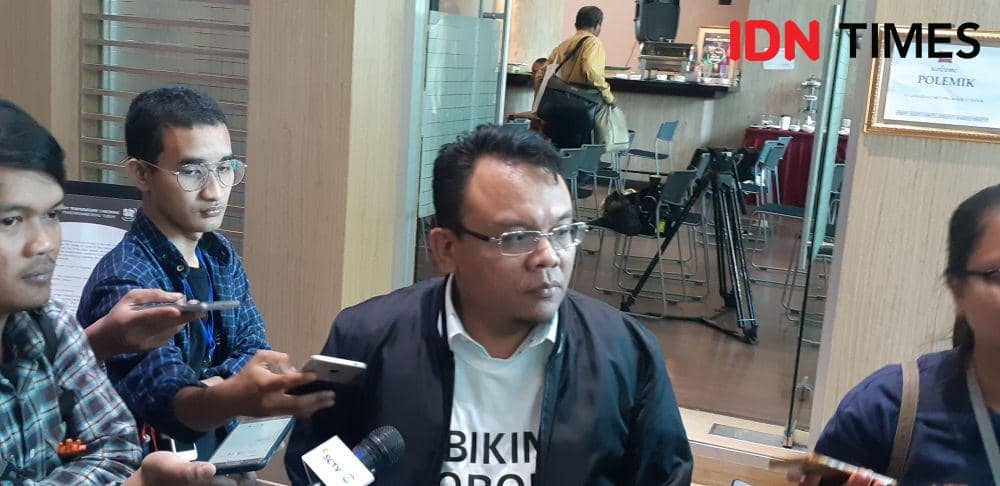 Anggota komisi IX DPR RI, Saleh Partaoan Daulay di diskusi akhir pekan di kawasan Jakarta Pusat (IDN Times/Margith Juita Damanik)