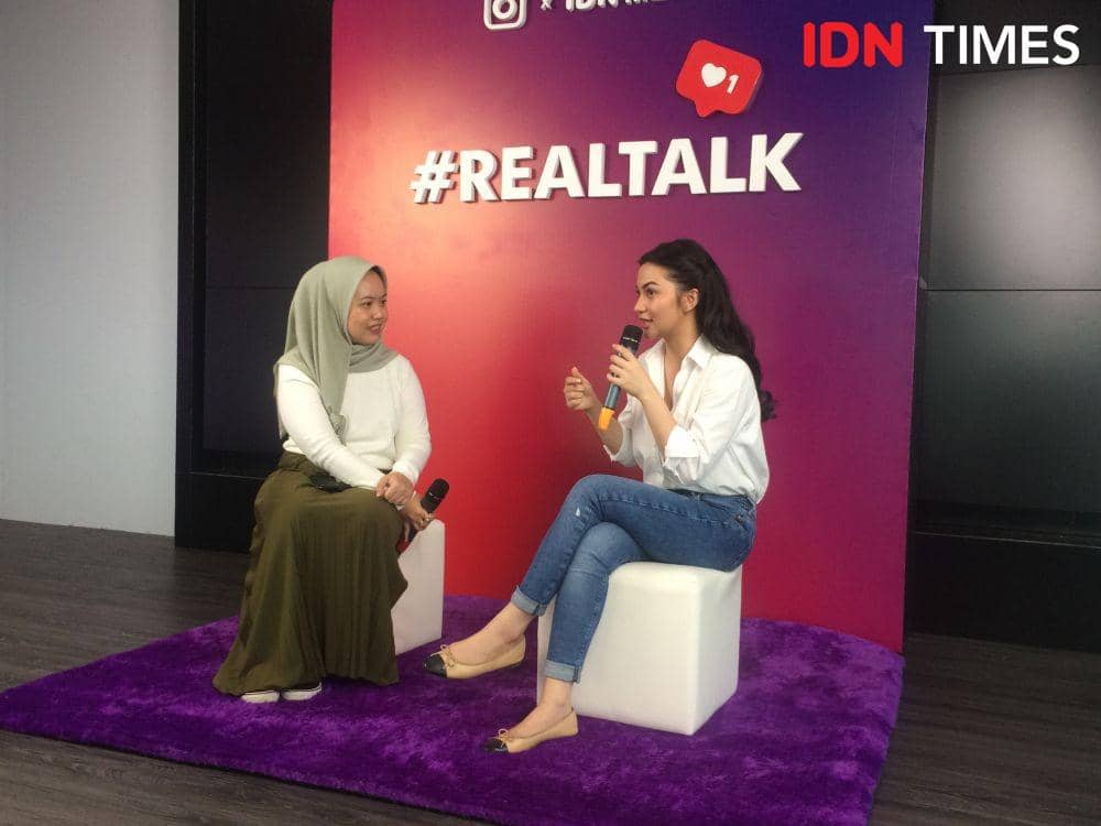 Ariel Tatum dalam acara #RealTalk yang diselenggarakan oleh Instagram bekerja sama dengan IDN Media di Kantor IDN Media. 13 Maret 2020. IDN Times/M. Tarmizi Murdianto