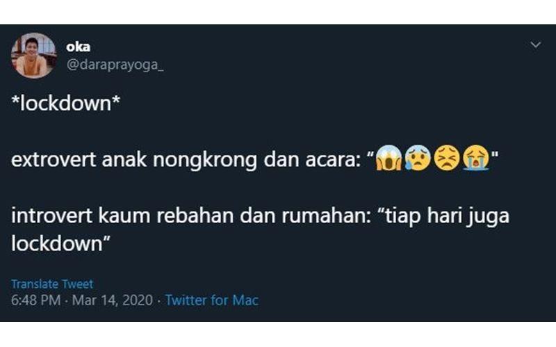 Sudah Biasa Sendiri, Ini 10 Curhatan Introvert saat Social Distancing
