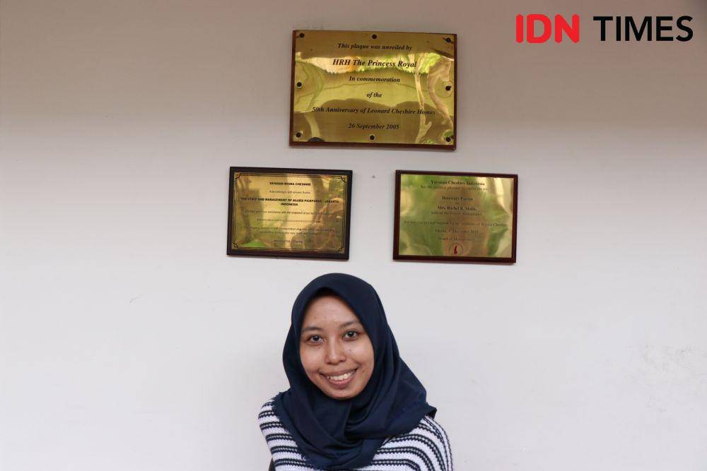 Echi Pramitasari ketika diwawancarai tentang pengalaman hidupnya untuk segmen #akuperempuan di Wisma Cheshire, Jakarta Selatan. 29 Februari. IDN Times/Anjani Eka