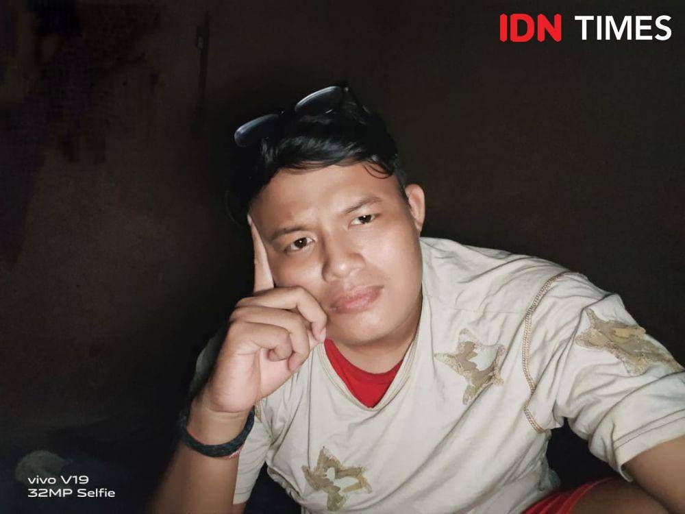 Hasil foto dalam gelap. (IDN Times/Hana Adi Perdana)