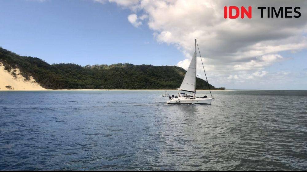 Perjalanan menuju Tangalooma, Pulau Moreton, Queensland (IDN Times/Ernia Karina)