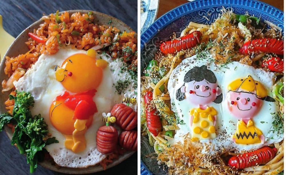 Gemas! 20 Menu Telur Mata Sapi yang Disulap Jadi Karakter Super Lucu