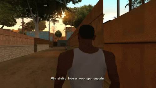 Carl "CJ" Johnson di awal cerita GTA: San Andreas (tumblr.com)