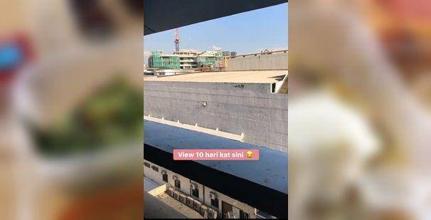 Farah Salwani saat menjalani isolasi karena positif virus corona (Instagram/@Farah_salwani)