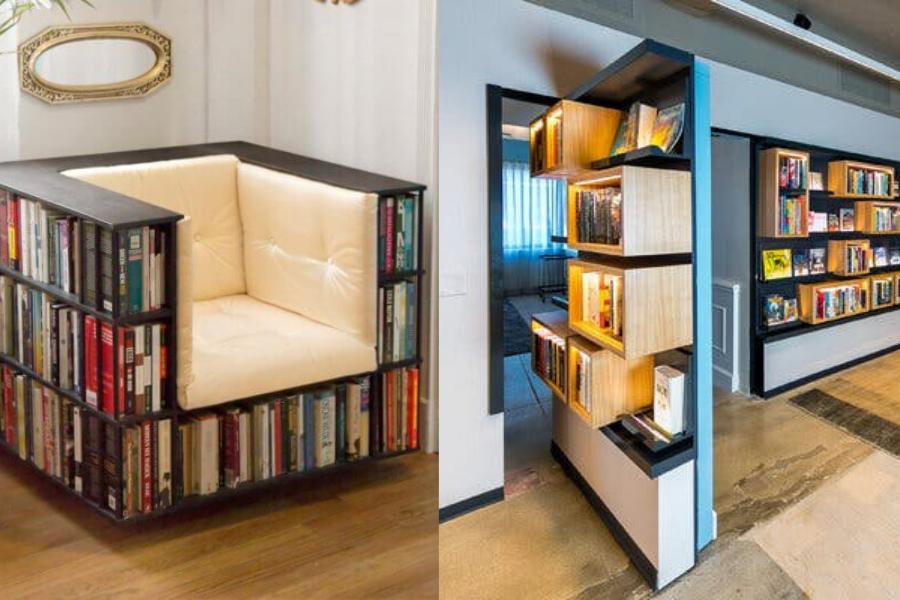 9 Inspirasi Rak Buku Unik untuk Menghemat Space, Pas Buat WFH!