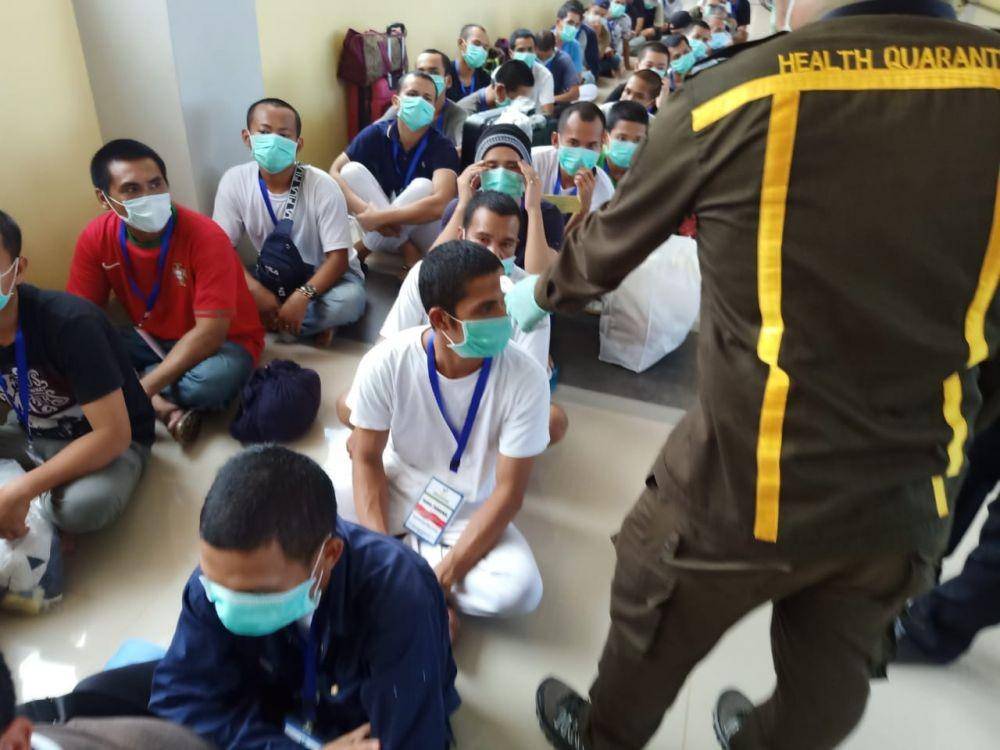 114 TKI Dipulangkan dari Malaysia (Dok. Kemensos)