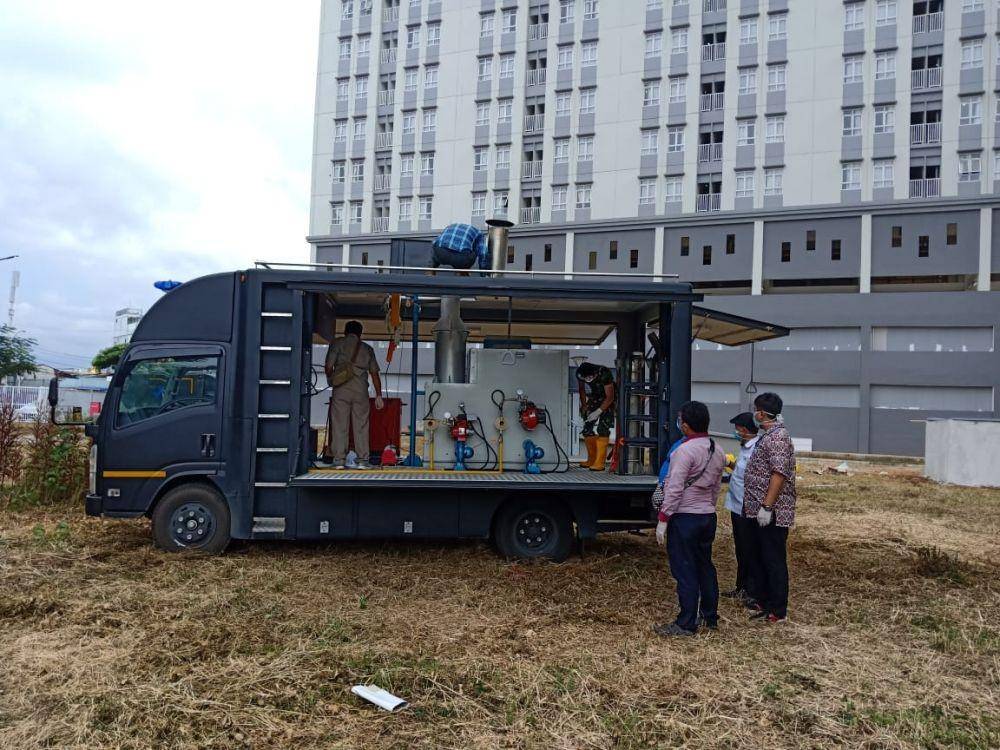 Badan POM Serahkan Empat Unit Mobil Insinerator Kepada RS Darurat Corona (Dok. BPOM)