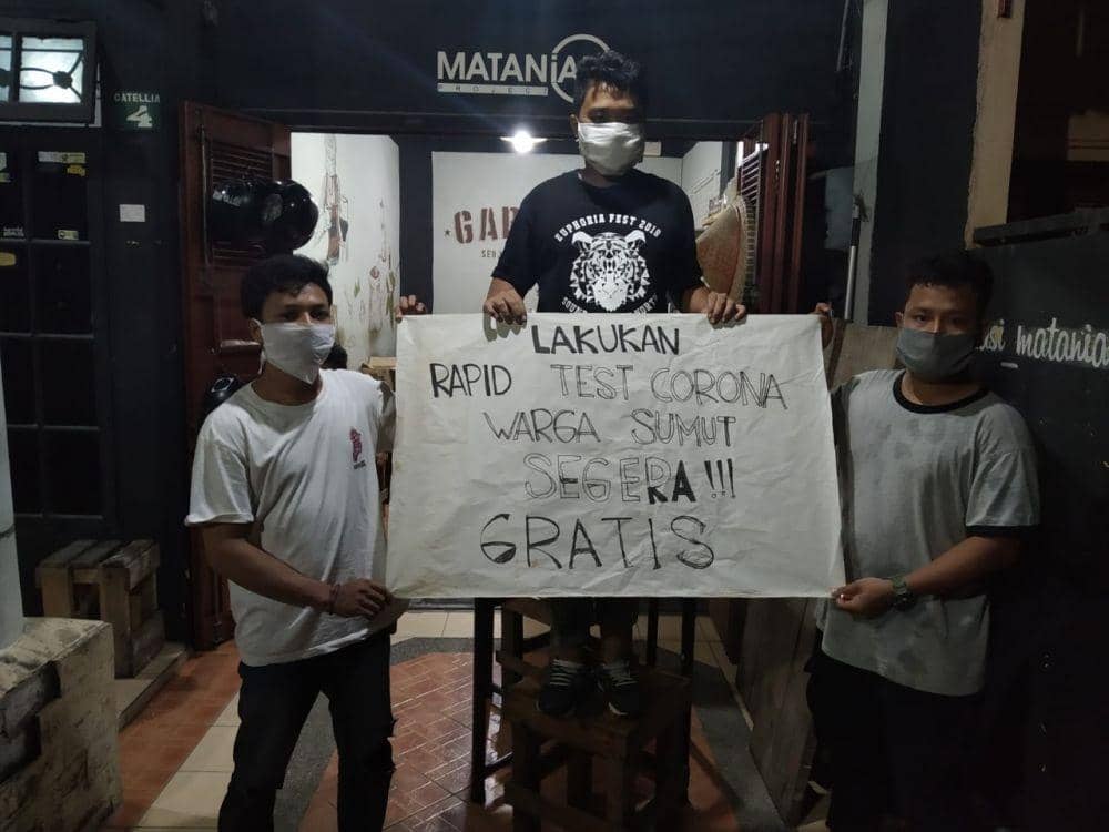 Gerakan Bergotong Royong Minta Pemprov Sumut Segera Lakukan Rapid Test