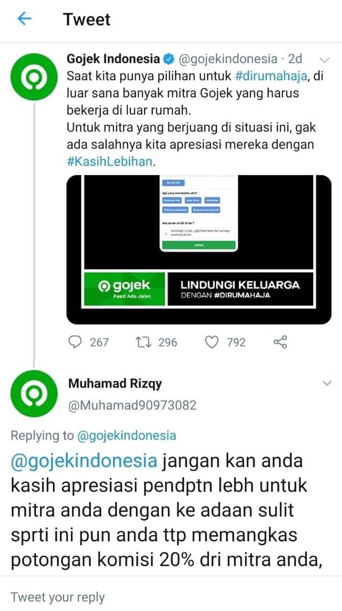 Screenshot @gojekindonesia