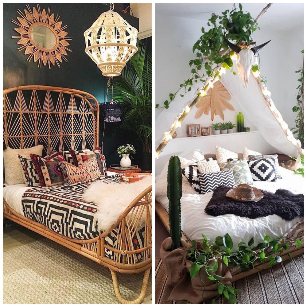 10 ide dekorasi kamar tidur bergaya hippie, buat kamar tampak ser