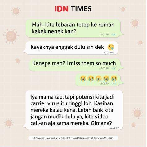 Ilustrasi Jangan Mudik.  IDN Times/Arief Rahmat