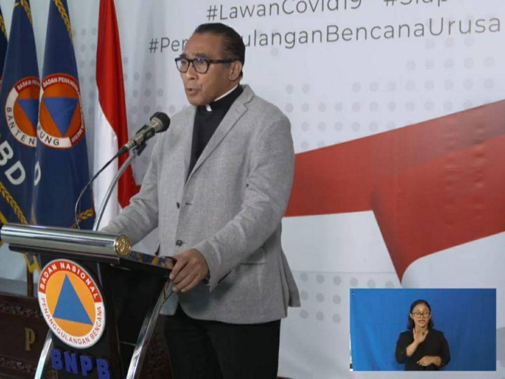 Sekum PGI Jacklevyn Manuputty (Tangkapan layar YouTube BNPB)