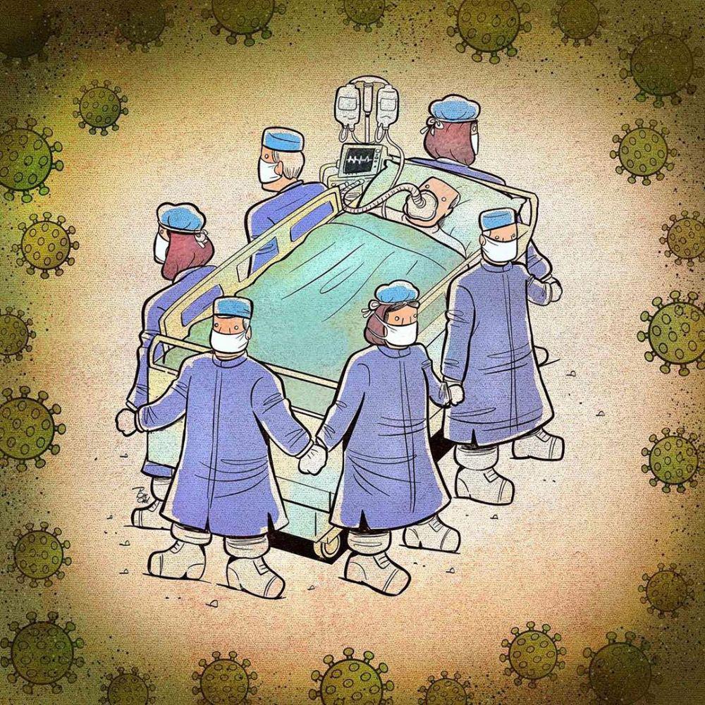 15 Ilustrasi Menyentuh Perjuangan Petugas Medis Lawan Virus Corona