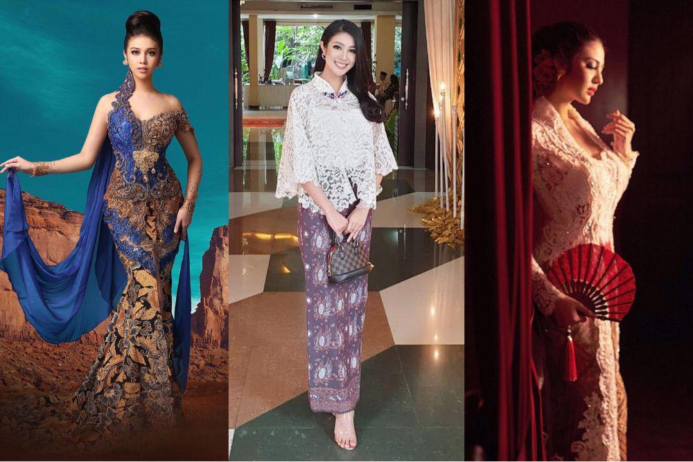 10 Inspirasi Outfit dengan Kebaya Modern ala Ariska Putri Pertiwi