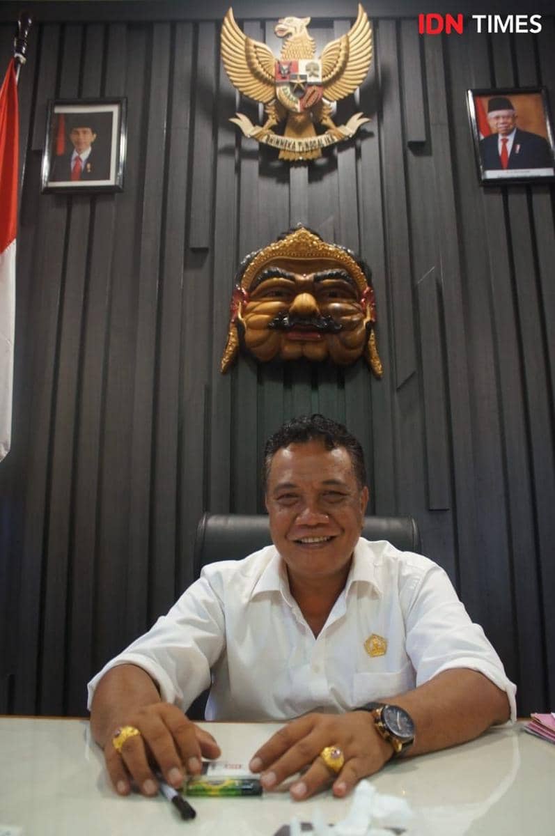 Ketua DPRD Klungkung, AA Gde Anom. (IDN Times/Wayan Antara)
