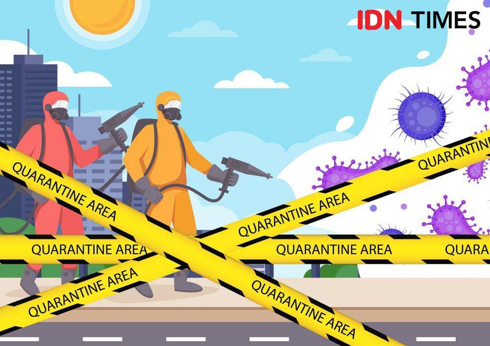 Ilustrasi karantina wilayah. (IDN Times/Mia Amalia)