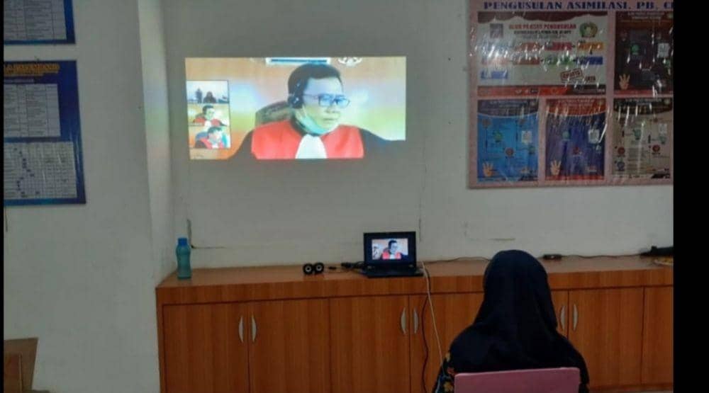 Sidang secara virtual telah dilakukan di Palembang (IDN Times/Istimewa)