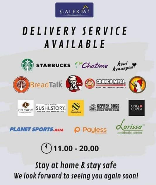 Penutupan mal di Yogyakarta. Instagram/galeriajogja