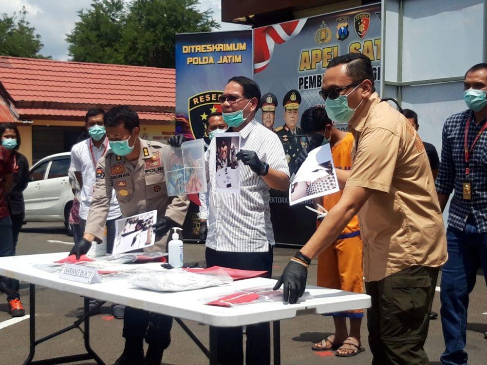 Ditreskrimum Polda Jatim ungkap kasus threesome di Kota Mojokerto. Dok.IDN Times