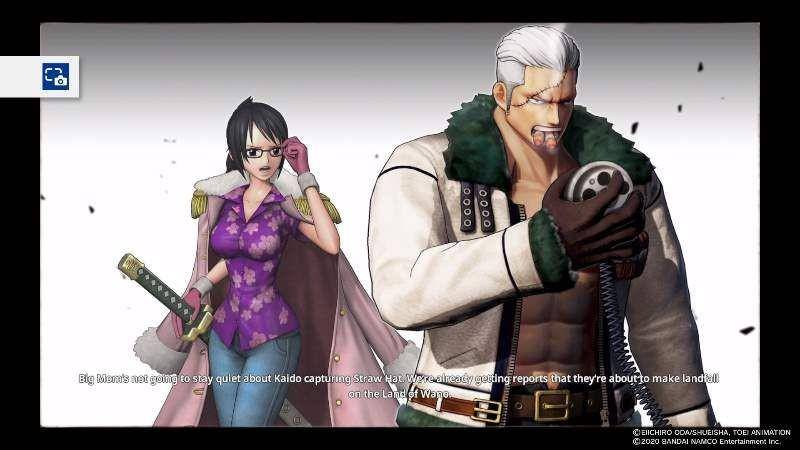 Tashigi dan Smoker di One Piece Pirate Warriors 4. (Dok. Bandai Namco/One Piece Pirate Warriors 4)