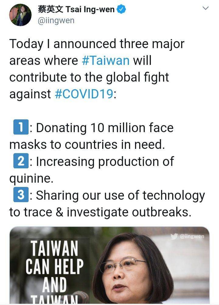 Twitter Tsai Ing-wen